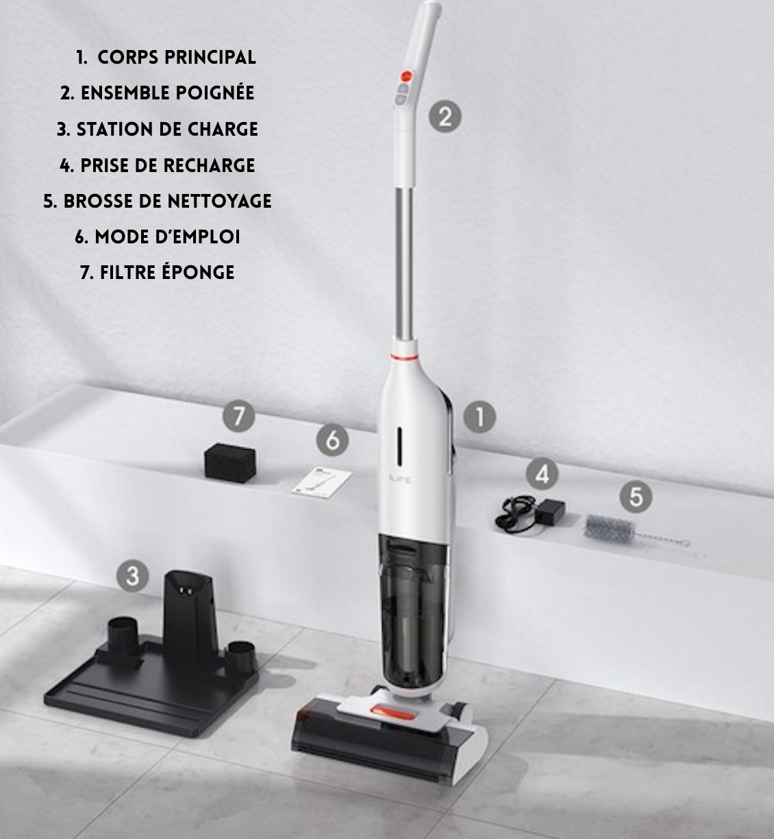 Aspirateur Laveur à balai W90