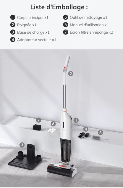 ASPIRATEUR LAVEUR A BALAI W90